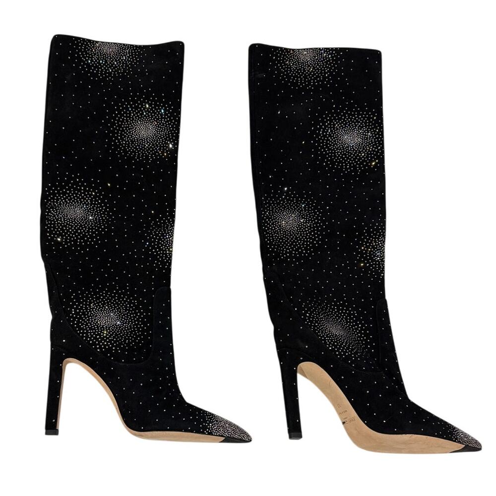 *DS24 JIMMY CHOO 2 Left Mavis Knee High Boots Size 37